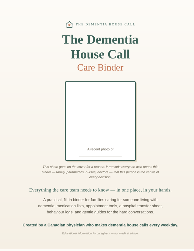 Care Binder cover